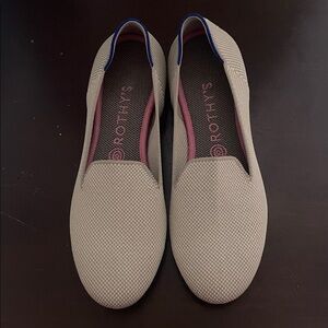 Rothy's Cream and Blue Flats